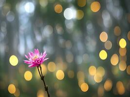 abstract bokeh en wazig kleurrijk natuur achtergrond generatief ai foto