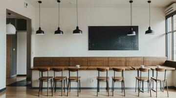 3d geven cafe interieur naar drinken koffie met vrienden foto