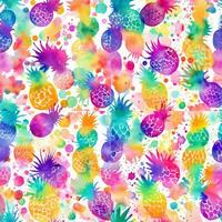 waterverf tropisch fruit patroon foto