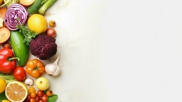 gezond voedsel en eetpatroon concept foto