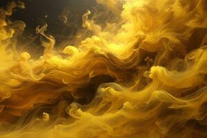 geel rook behang, rook achtergrond, rook Effecten achtergrond, rook achtergronden, kleurrijk rook achtergrond, abstract rook achtergronden, ai generatief foto