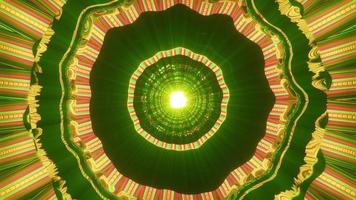 kleurrijke fractal ornament 4k uhd 3d illustratie foto