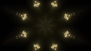 heldere gouden lichten in duisternis 4k uhd 3d illustratie foto