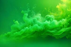 groen rook behang, rook achtergrond, rook Effecten achtergrond, rook achtergronden, kleurrijk rook achtergrond, abstract rook achtergronden, ai generatief foto