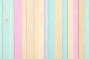 pastel houten planken achtergrond, pastel hout achtergrond, houten planken achtergrond, hout achtergrond, houten achtergrond, kleurrijk hout achtergrond, hout structuur achtergrond, ai generatief foto