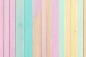 pastel houten planken achtergrond, pastel hout achtergrond, houten planken achtergrond, hout achtergrond, houten achtergrond, kleurrijk hout achtergrond, hout structuur achtergrond, ai generatief foto