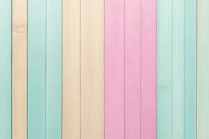 pastel houten planken achtergrond, pastel hout achtergrond, houten planken achtergrond, hout achtergrond, houten achtergrond, kleurrijk hout achtergrond, hout structuur achtergrond, ai generatief foto