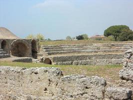 archeologische opgravingen van paestum napels foto