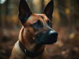 belgisch Mechelaar hond gemaakt met generatief ai technologie foto