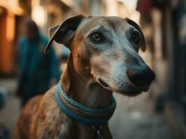 azawakh hond gemaakt met generatief ai technologie foto