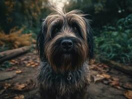 briard hond gemaakt met generatief ai technologie foto