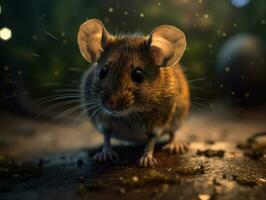 muis portret gemaakt met generatief ai technologie foto