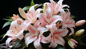 de levendig elegantie van een single bloem in natuur boeket gegenereerd door ai foto