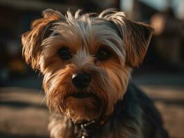 biewer terriër hond gemaakt met generatief ai technologie foto