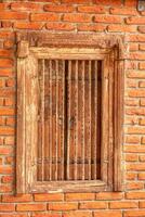 antiek houten venster foto