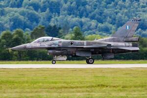 Helleens lucht dwingen lockheed f-16c vechten valk 506 vechter Jet Scherm Bij siaf Slowaaks Internationale lucht fest 2019 foto