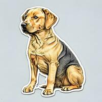 labrador retriever hond sticker vector kunst ai genereren foto