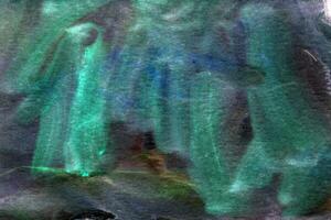 abstract zwaar azuur mist in donker vloeistof foto