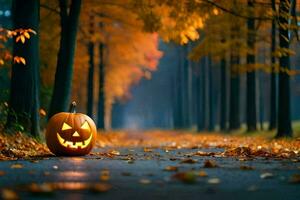 halloween behang ai generatief foto