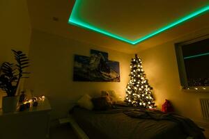 mooi bed vakantie decoraties Kerstmis foto