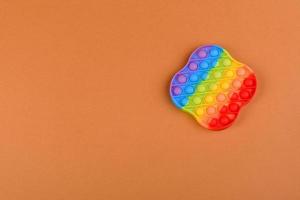 fel kleurrijk kinderspeelgoed gemaakt van siliconen ontworpen om stress te verlichten