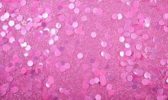 levendig roze pailletten glinsterend. gemaakt met ai foto
