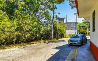 puerto escondido oaxaca Mexico 2023 typisch mooi kleurrijk toerist straat trottoir stad puerto escondido Mexico. foto