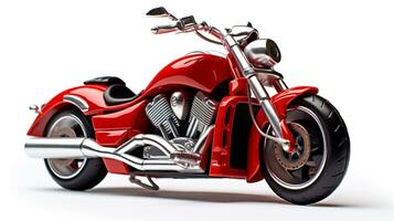 weergeven een 3d miniatuur toeren motorfiets. generatief ai foto