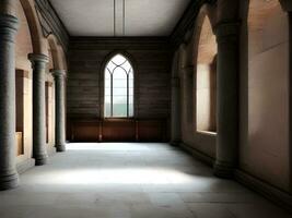 interieur van de kerk van de heilig graf in de oud stad van Jeruzalem foto