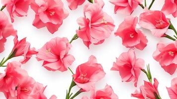gladiola bloem gevormde achtergrond. bloem structuur achtergrond. generatief ai foto