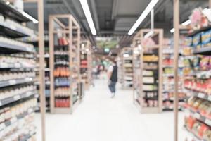 abstracte vervaging in supermarkt voor achtergrond