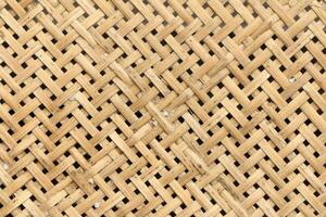 traditioneel handgemaakt weven natuur structuur achtergrond gebruikt voor meubilair materiaal. foto