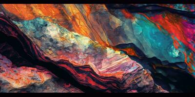 levendig abstract kleurrijk structuur met rots omgaan foto