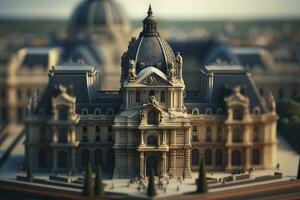 miniatuur visie van de rooster museum in Frankrijk foto