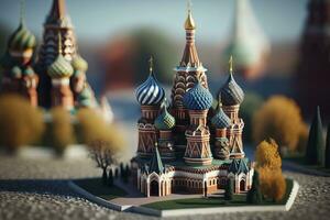 miniatuur st basils kathedraal in Moskou Rusland foto