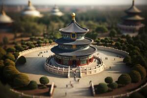 de majestueus tempel van hemel in Beijing China foto