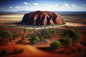 Ontdek de schoonheid van uluru rots in Australië foto