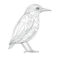 doorlopend single lijn tekening van een macao vogel voor dieren in het wild concept ontwerp foto