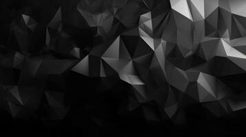 minimalistisch laag veelhoek achtergrond ontwerp in zwart en wit helling foto