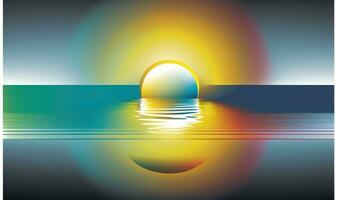 etherisch water reflecties in zes kleuren voor dromerig achtergronden foto