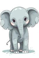 zoet baby olifant illustratie foto