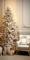 luxe Kerstmis decoraties mockup ai gegenereerd foto