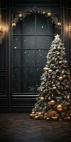 luxe Kerstmis decoraties mockup ai gegenereerd foto
