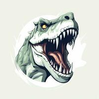 minimalistisch t-rex animatie Bedrijfsmiddel ai gegenereerd foto