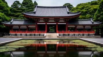 mooi heian altaar in Japan ai gegenereerd foto