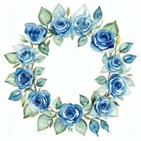 waterverf blauw rozen clip art foto