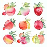 waterverf fruit clip art foto