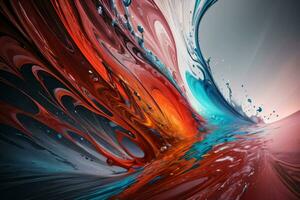 abstract kleur spatten vloeistof achtergrond behang foto