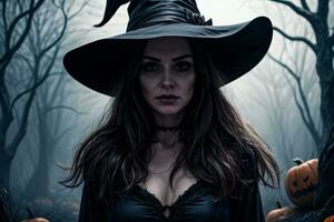 foto portret van de halloween heks