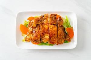 teppanyaki teriyaki kipsteak met kool en wortel
